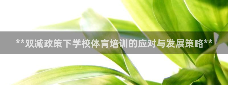 欧陆娱乐注册平台：**双减政策下学校体育培训的应对与
