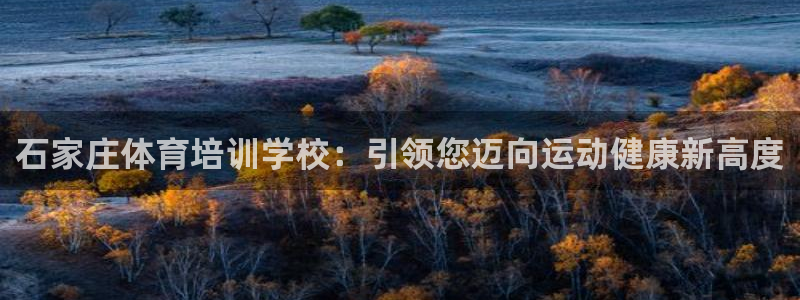 欧陆娱乐官方网站：石家庄体育培训学校：引领您迈向运动