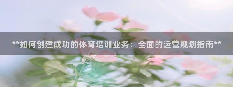 欧陆娱乐访问：**如何创建成功的体育培训业务：全面的