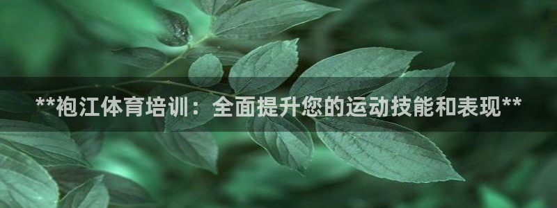欧陆娱乐登录官网下载：**袍江体育培训：全面提升您的