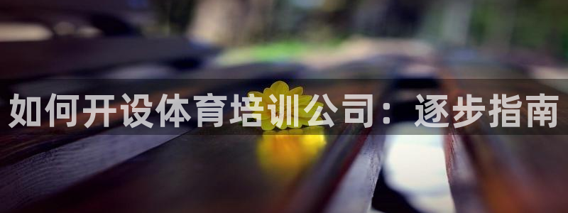 欧陆娱乐登录测速软件：如何开设体育培训公司：逐步指南