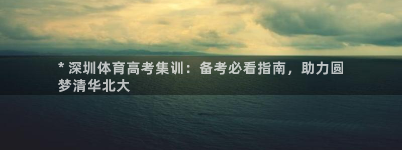 欧陆娱乐欢迎访问：* 深圳体育高考集训：备考必看指南，助力圆