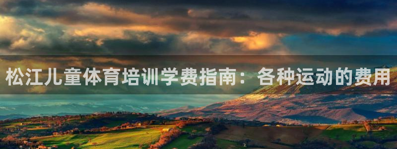 欧陆软件官网：松江儿童体育培训学费指南：各种运动的费