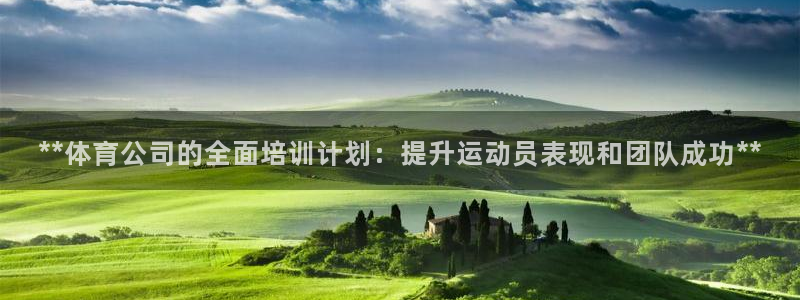 欧陆游戏平台：**体育公司的全面培训计划：提升运动员